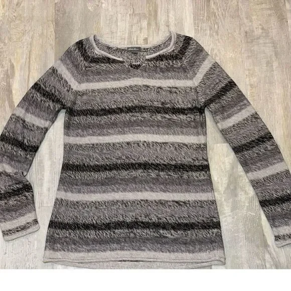 Eddie Bauer Long sleeve cotton striped sweater - Picture 11 of 15